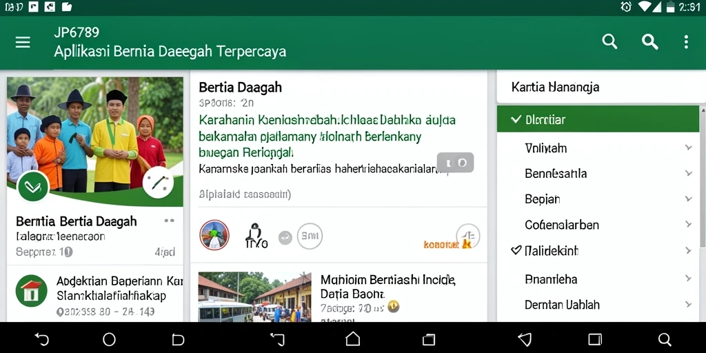 Tampilan antarmuka aplikasi JP6789 yang menawan dan informatif.