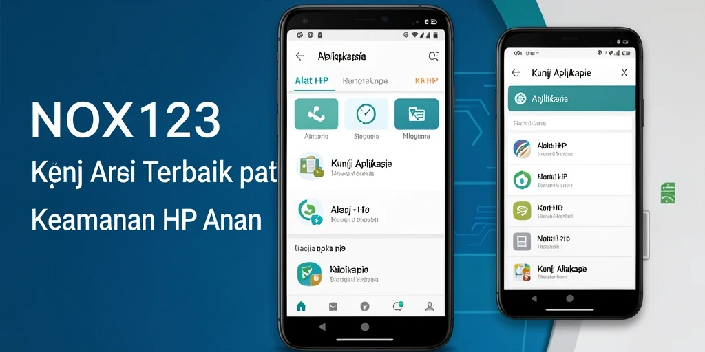 Tampilan antarmuka NOX123 dengan fungsi Kunci Aplikasi yang intuitif.