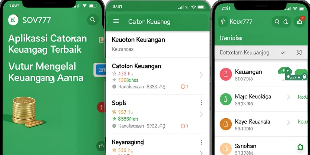 Antarmuka SOV777 yang intuitif untuk catatan keuangan.