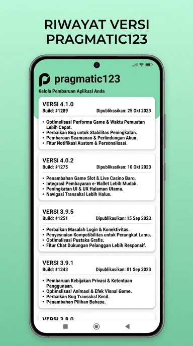Riwayat Versi pragmatic123 untuk Pengguna Android